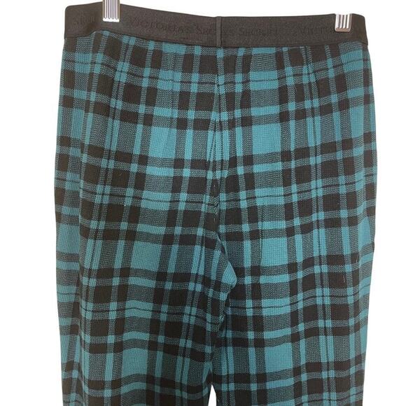 Victoria's Secret Green and Black Plaid Thermal Cotton Pajama Pants Size Small - Picture 5 of 8